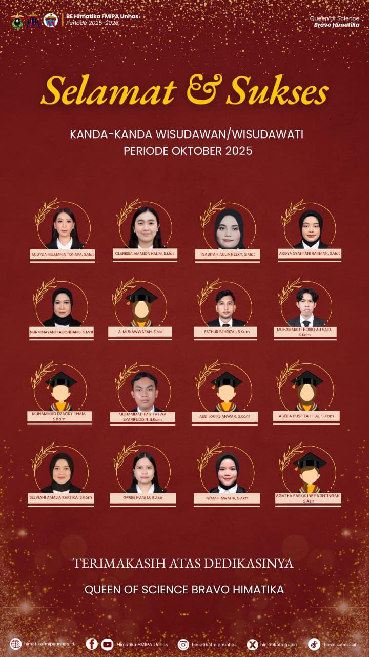🎓[SELAMAT WISUDA PERIODE OKTOBER 2025]🎓